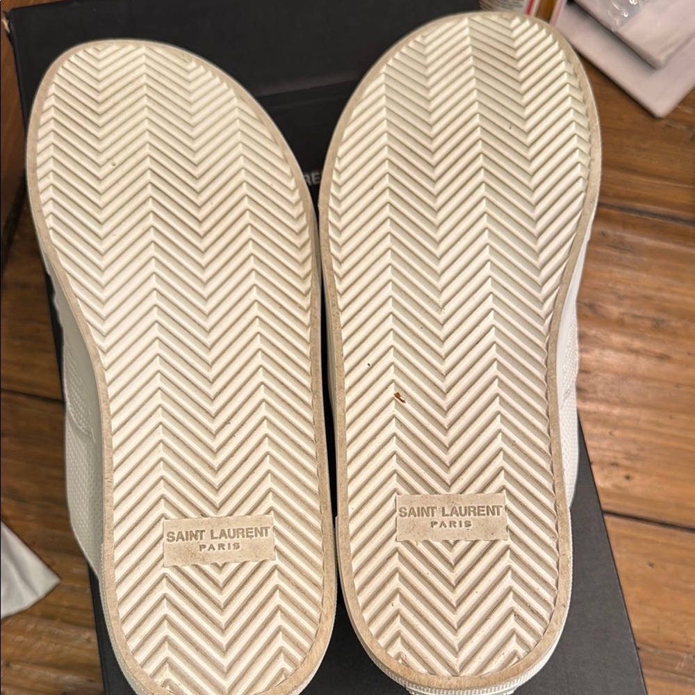 Saint Laurent White Men's Sneakers size 41- worn only once! - Picture 7 of 10